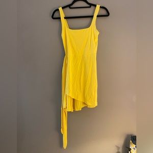 Aritzia - Wilfred Saturn Mini Dress IN YELLOW